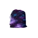 Background Space Planet Explosion Drawstring Pouch (Small) View2