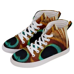 Feather Peacock Feather Peacock Men s Hi-top Skate Sneakers