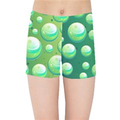 Background Colorful Abstract Circle Kids  Sports Shorts by HermanTelo