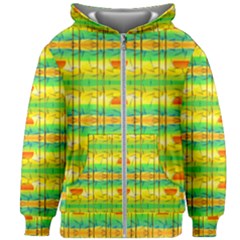 Birds Beach Sun Abstract Pattern Kids  Zipper Hoodie Without Drawstring by HermanTelo
