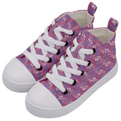 Pattern Abstract Squiggles Gliftex Kids  Mid-top Canvas Sneakers