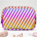 Abstract Lines Mockup Oblique Make Up Pouch (Small) View1