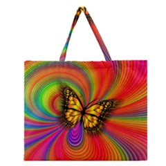 Arrangement Butterfly Zipper Large Tote Bag by HermanTelo