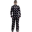 Lazy Bat On Black Pattern Men s Satin Pajamas Long Pants Set View2