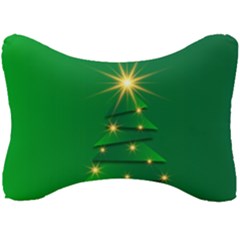 Christmas Tree Green Seat Head Rest Cushion by HermanTelo