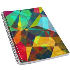 Color Abstract Polygon Background 5 5  X 8 5  Notebook by HermanTelo