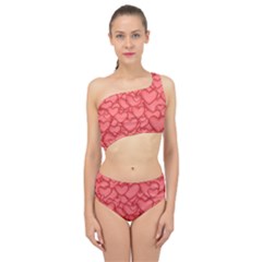 Hearts Love Valentine Spliced Up Two Piece Swimsuit by HermanTelo