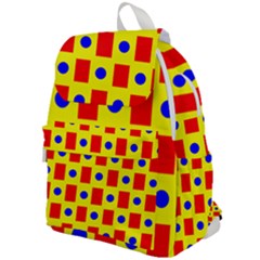 Pattern Circle Plaid Top Flap Backpack by HermanTelo