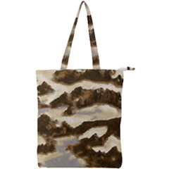 Mountains Ocean Clouds Double Zip Up Tote Bag by HermanTelo