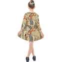 Egyptian Man Sun God Ra Amun Kids  Quarter Sleeve Shirt Dress View2
