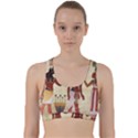 Egyptian Design Man Woman Priest Back Weave Sports Bra View1