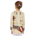 Egyptian Tutunkhamun Pharaoh Design Kids  Long Sleeve Tee View2
