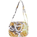 Pattern Leaves Rope Handles Shoulder Strap Bag View3