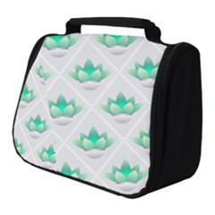 Plant Pattern Green Leaf Flora Full Print Travel Pouch (small) by HermanTelo