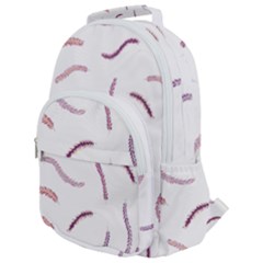 Plumelet Pen Ethnic Elegant Hippie Cute Rounded Multi Pocket Backpack by HermanTelo