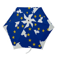 European Union Flag Map Of Austria Mini Folding Umbrellas by abbeyz71
