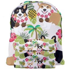 Corgis Hula Pattern Giant Full Print Backpack