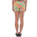 Checkerboard Pastel Squares Yoga Shorts View2