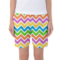 Chevron Pattern Design Texture Women s Basketball Shorts