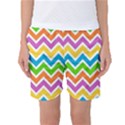 Chevron Pattern Design Texture Women s Basketball Shorts View1