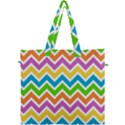 Chevron Pattern Design Texture Canvas Travel Bag View1