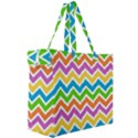 Chevron Pattern Design Texture Canvas Travel Bag View3
