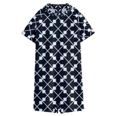 Abstract Background Arrow Kids  Boyleg Half Suit Swimwear