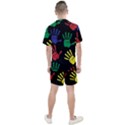 Handprints Hand Print Colourful Men s Mesh Tee and Shorts Set View2