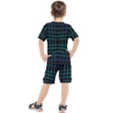 Texture Lines Background Kids  Tee and Shorts Set View2