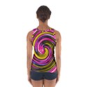 Swirl Vortex Motion Pink Yellow Sport Tank Top  View2