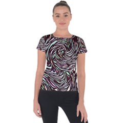 Stained Glass Short Sleeve Sports Top 