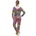 Abstract Colorful Background Grey Women s Tracksuit View2