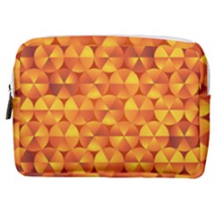 Background Triangle Circle Abstract Make Up Pouch (medium) by Bajindul