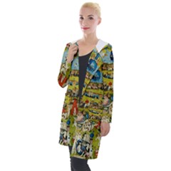 Hieronymus Bosch The Garden Of Earthly Delights Hooded Pocket Cardigan
