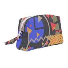 Background Abstract Colors Shapes Wristlet Pouch Bag (medium) by Pakrebo