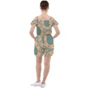 Background Pattern Non Seamless Ruffle Cut Out Chiffon Playsuit View2