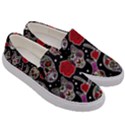 Mexican Sugar Skull Women s Canvas Slip Ons View3