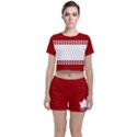 Canada Classic Crop Top and Shorts Co-Ord Set View1