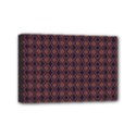 Argyle Dark Purple Yellow Pattern Mini Canvas 6  x 4  (Stretched) View1