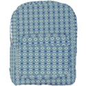 Ornate Oval  Pattern Blue Orange Full Print Backpack View1