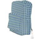 Ornate Oval  Pattern Blue Orange Full Print Backpack View3
