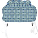Ornate Oval  Pattern Blue Orange Full Print Backpack View4