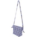 Kawaii Dougnut Blue Pattern Folding Shoulder Bag View2