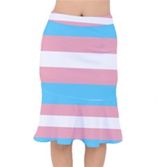 Transgender Pride Flag Short Mermaid Skirt