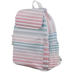 Horizontal Pinstripes In Soft Colors Top Flap Backpack by shawlin