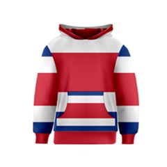 National Flag Of Costa Rica Kids  Pullover Hoodie by abbeyz71