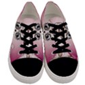 Cute Little Owl With Hearts Men s Low Top Canvas Sneakers View1