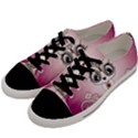 Cute Little Owl With Hearts Men s Low Top Canvas Sneakers View2
