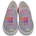 Pastels Shapes Geometric Men s Canvas Slip Ons View1