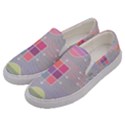 Pastels Shapes Geometric Men s Canvas Slip Ons View2